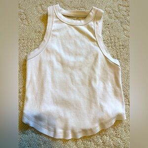 Free people movement white tank. Backless. Size small